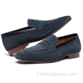 Chaussure homme en daim de vache souple